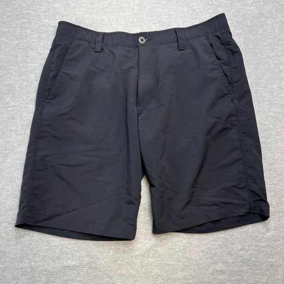 Under Armour Golf Shorts‎ Mens 38 (36) Black Match Play Performance Travel 10" - Picture 1 of 8